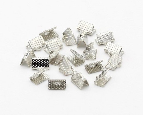 Metall endkappen platinfarben - metall,