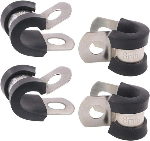 Gummi gepolsterte klemmen 8mm - gummi-gepolsterte,