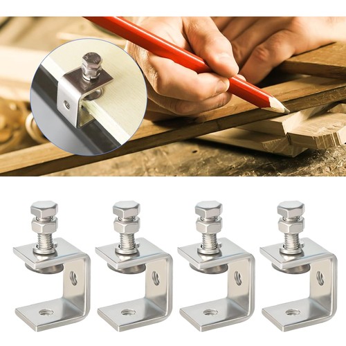 Edelstahl klemmen set 4 - edelstahl,