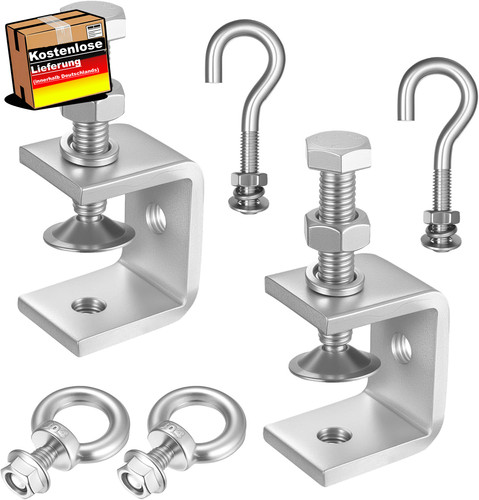 Edelstahl klemmen set - c-klemmen,
